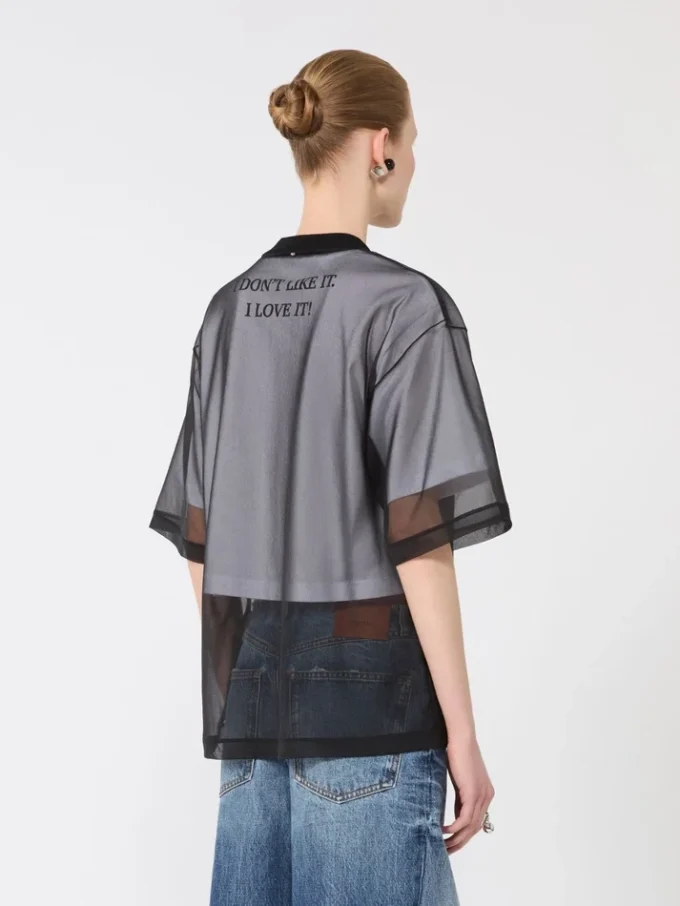 Camiseta con capa de algodón, blanco óptico Camiseta con capa de algodón, blanco óptico