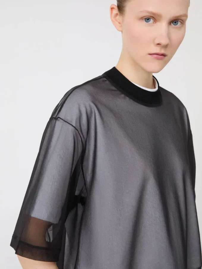 Camiseta con capa de algodón, blanco óptico Camiseta con capa de algodón, blanco óptico
