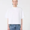 Camiseta de algodón, blanco óptico