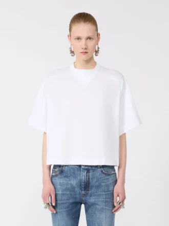 Camiseta de algodón, blanco óptico
