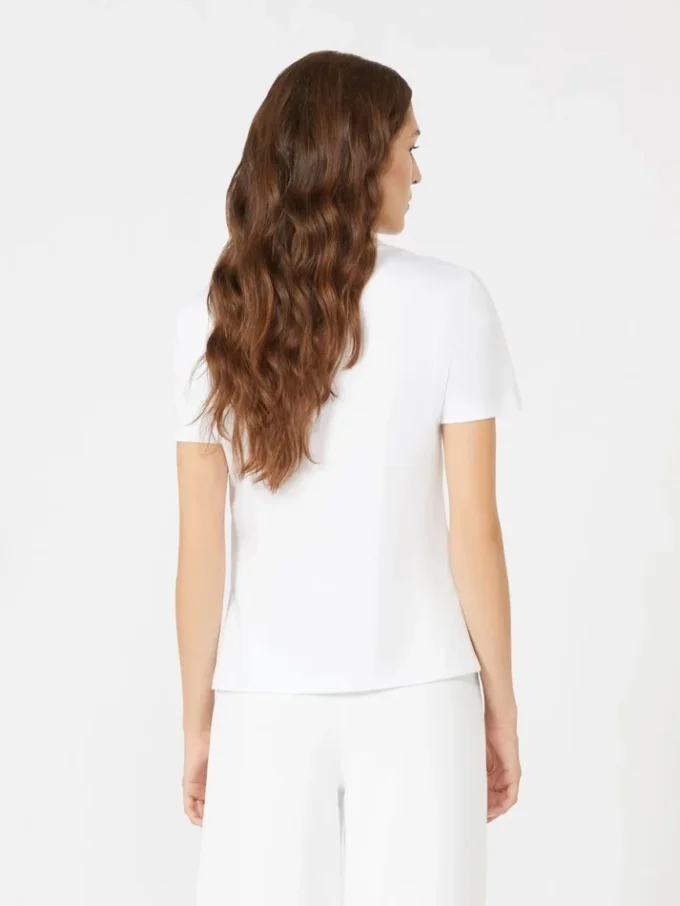 Camiseta de algodón, blanco óptico