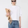 Camiseta de algodón, blanco óptico
