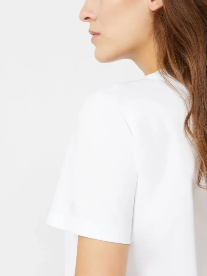 Camiseta de algodón, blanco óptico