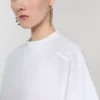 Camiseta de algodón, blanco óptico