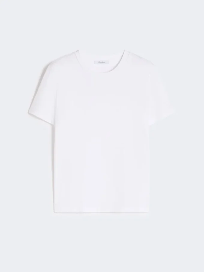 Camiseta de algodón, blanco óptico
