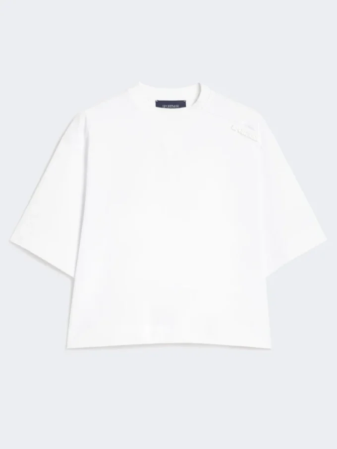 Camiseta de algodón, blanco óptico