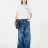 Camiseta de algodón con estampado gráfico, blanca