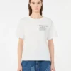 Camiseta de algodón con estampado gráfico, blanca