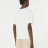 Camiseta de algodón con estampado gráfico, blanca