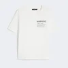 Camiseta de algodón con estampado gráfico, blanca