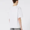 Camiseta de algodón estampada, blanco óptico