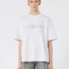 Camiseta de algodón estampada, blanco óptico