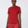 Camiseta de algodón, roja