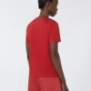 Camiseta de algodón, roja