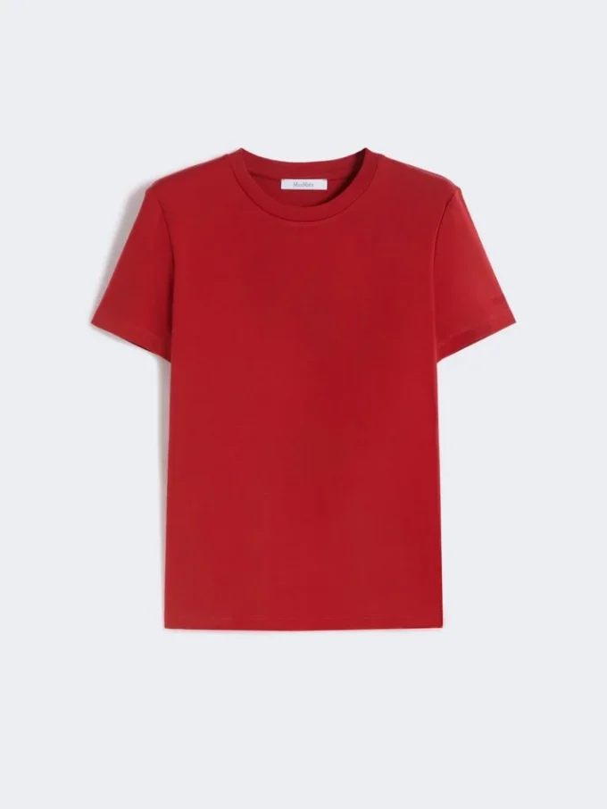 Camiseta de algodón, roja