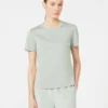 Camiseta de algodón, verde pastel
