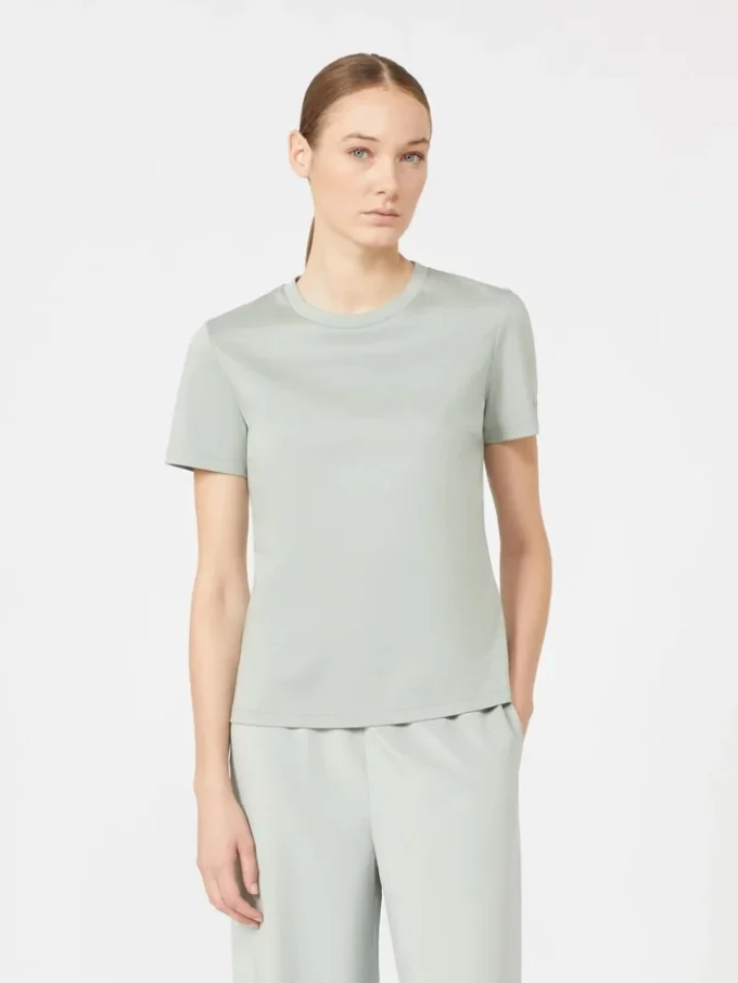 Camiseta de algodón, verde pastel