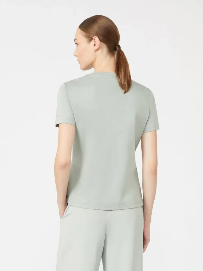 Camiseta de algodón, verde pastel