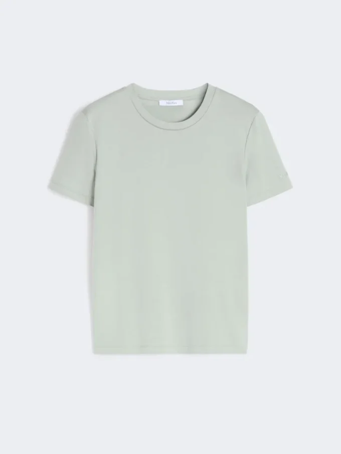 Camiseta de algodón, verde pastel