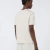 Camiseta de algodón y modal, color beige Camiseta de algodón y modal, color beige