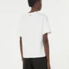 Camiseta de jersey con estampado y bordados, blanca Camiseta de jersey con estampado y bordados, blanca