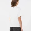 Camiseta de jersey con estampado y bordados, blanca Camiseta de jersey con estampado y bordados, blanca