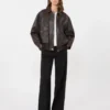 Chaqueta de cuero, marrón Chaqueta de cuero, marrón