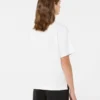 Camiseta de jersey de algodón, blanca Camiseta de jersey de algodón, blanca