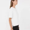 Camiseta de jersey de algodón, blanca Camiseta de jersey de algodón, blanca