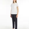Camiseta de jersey de algodón, blanco óptico