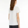 Camiseta de jersey de algodón, blanco óptico