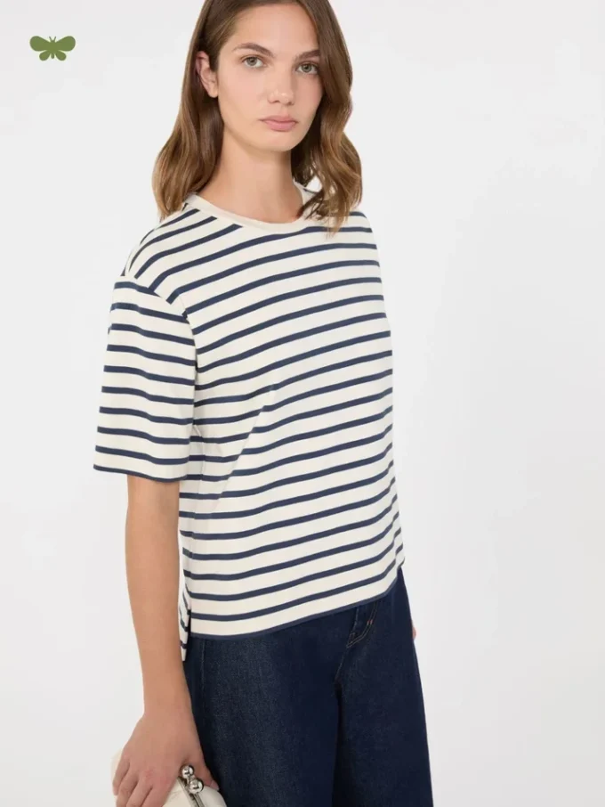 Camiseta de jersey de algodón, color crudo Camiseta de jersey de algodón, color crudo