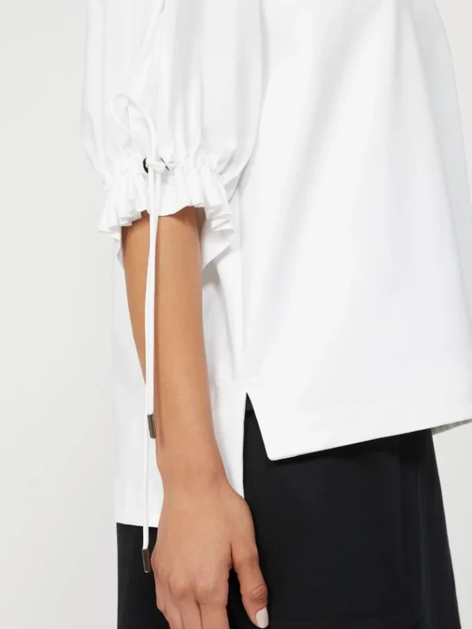 Camiseta de jersey de mezcla de algodón, blanco óptico Camiseta de jersey de mezcla de algodón, blanco óptico