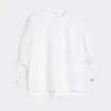Camiseta de jersey de mezcla de algodón, blanco óptico Camiseta de jersey de mezcla de algodón, blanco óptico