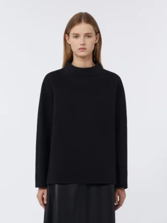 Camiseta de jersey scuba, negra