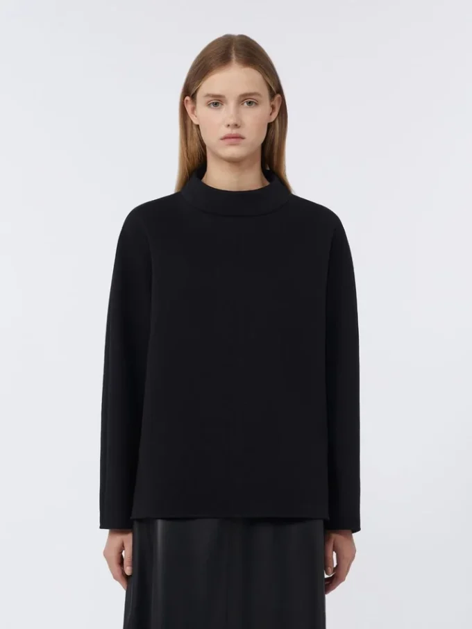 Camiseta de jersey scuba, negra Camiseta de jersey scuba, negra