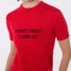 Camiseta de punto de lana y cachemira, roja Camiseta de punto de lana y cachemira, roja