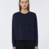 Camiseta de punto oversize, azul ultramar Camiseta de punto oversize, azul ultramar