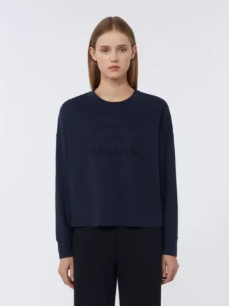 Camiseta de punto oversize, azul ultramar