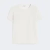 Camiseta de satén, color natural Camiseta de satén, color natural