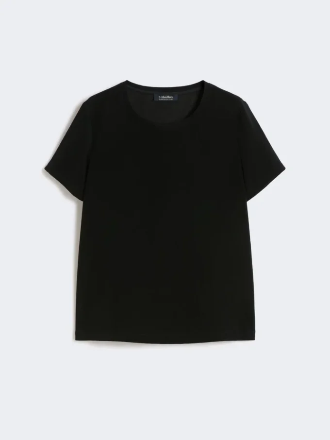 Camiseta de satén, negra Camiseta de satén, negra