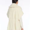 Capa de alpaca y tejido de lana teddy, blanco óptico Capa de alpaca y tejido de lana teddy, blanco óptico