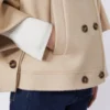 Capa de cachemira de corte recto, albino Capa de cachemira de corte recto, albino