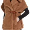 Capa de tejido teddy, color camel Capa de tejido teddy, color camel