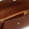 Cartera tipo sobre de piel, marrón ámbar Cartera tipo sobre de piel, marrón ámbar