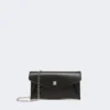 Cartera tipo sobre de piel, negra Cartera tipo sobre de piel, negra
