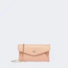 Cartera tipo sobre de piel, rosa Cartera tipo sobre de piel, rosa