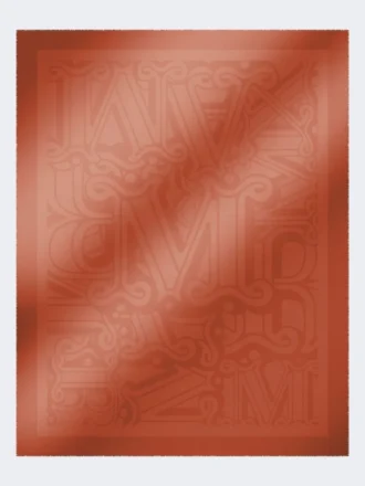 Chal de jacquard de algodón, modal y cachemira, color coral