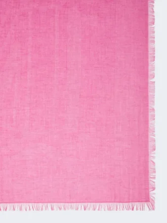 Chal de jacquard de algodón, modal y cachemira, rosa chillón