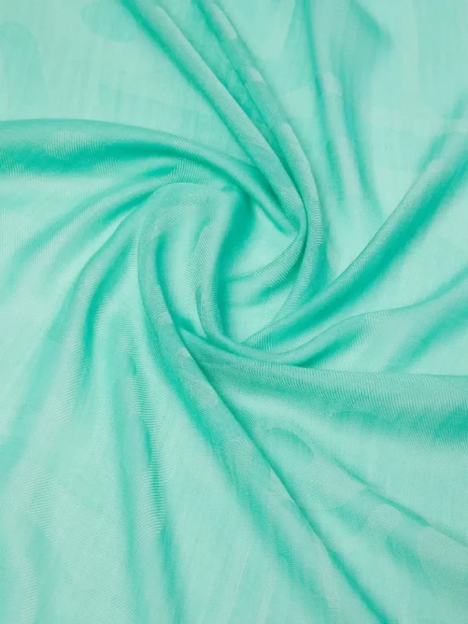 Chal de jacquard de algodón, modal y cachemira, verde pastel Chal de jacquard de algodón, modal y cachemira, verde pastel